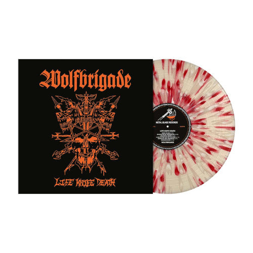 Wolfbrigade - Life Knife Death (Splatter) Scandinavian Version - uusi LP