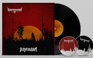 Wormwood - Nattarvet - GTF LP Black + Patches - uusi LP