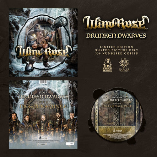 Wind Rose - Drunken Dwarves (Shaped Picture disc Vinyl) - uusi LP