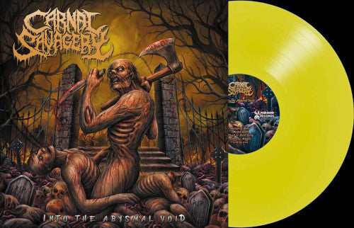 Carnal Savagery - Into the Abysmal Void (Yellow Vinyl LP) - uusi LP