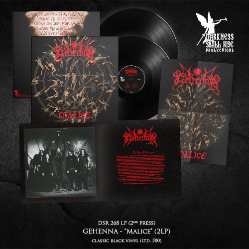 Gehenna - Malice (Our Third Spell) (2 LP Black Vinyl) - uusi LP