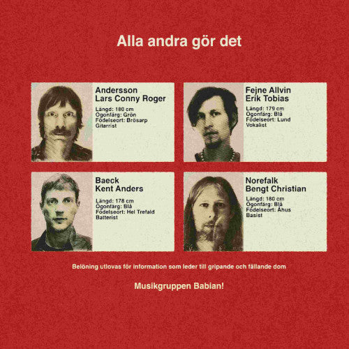 Babian - Alla Andra Gör Det (Black Vinyl 10