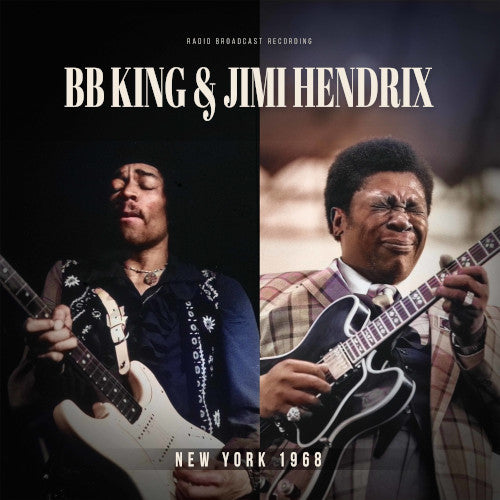 BB King & Jimi Hendrix - New York 1968 / Radio Broadcast (Clear Vinyl LP) - uusi LP