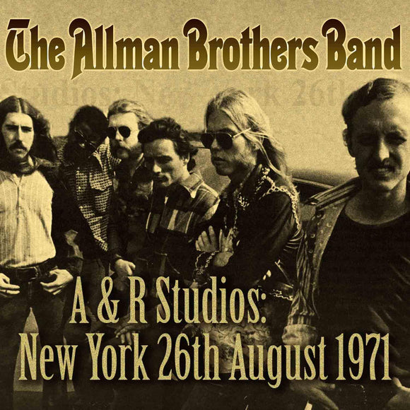 Allman Brothers - A & R Studios New York 26th August 1971 - uusi CD