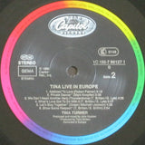 Tina Turner - Tina Live In Europe LP levy (käytetty)