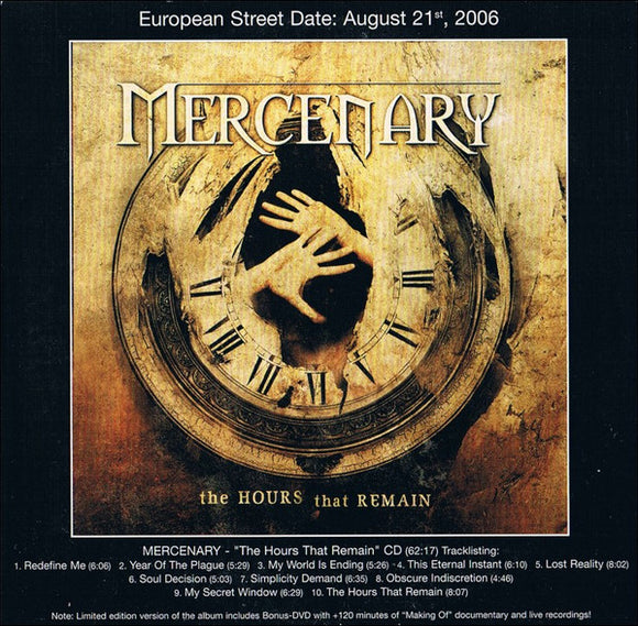 Mercenary - The Hours That Remain CD levy