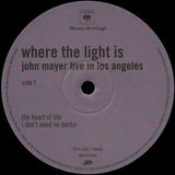 John Mayer - Where The Light Is: John Mayer Live In Los Angeles LP levy (uusi)