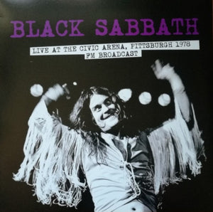 Black Sabbath - Live At The Civic Arena Pittsburgh 1978 (Pink Viny - uusi LP