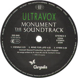 Ultravox - Monument The Soundtrack LP levy