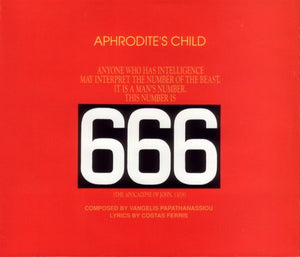 Aphrodite's Child - 666 CD levy