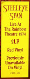 Steeleye Span - Live At The Rainbow Theatre 1974 LP levy