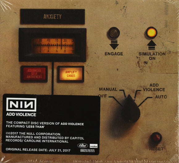 Nine Inch Nails - Add Violence CD levy