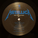 Metallica - Ride The Lightning LP levy (uusi)