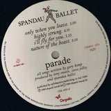 Spandau Ballet - Parade LP levy (käytetty)