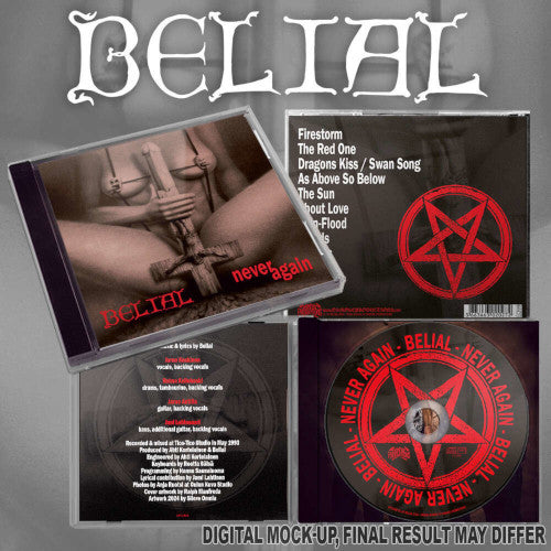 Belial - Never Again - uusi CD