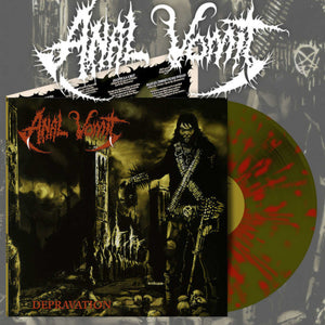 Anal Vomit - Depravation (Red Splatter Vinyl LP) - uusi LP