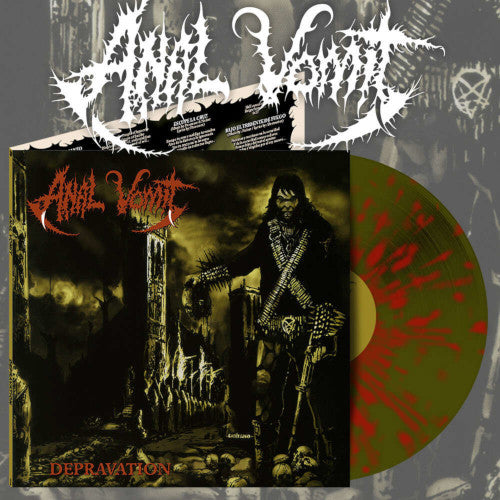 Anal Vomit - Depravation (Red Splatter Vinyl LP) - uusi LP