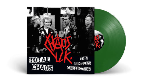 Chaos UK - Total Chaos - The Singles Collection (Green Vinyl) - uusi LP