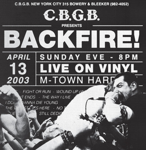 Backfire! - Live at CBGB - uusi CD