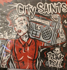 City Saints - Punk 'n' Roll (2 LP Blue Vinyl) - uusi LP