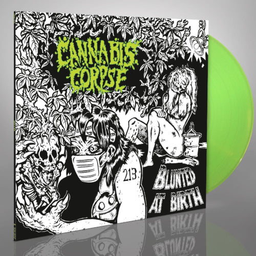 Cannabis Corpse - Blunted at Birth (Neon Green Vinyl LP) - uusi LP