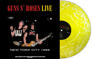 Guns N' Roses - Live In New York City, 1988 (Yellow Cloudy LP) - uusi LP