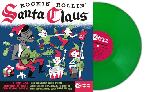 Various Artists - Rockin Rollin Santa Claus (Green Vinyl LP) - uusi LP