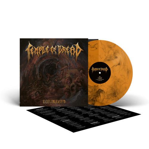 Temple Of Dread - Hades Unleashed (Orange/Black Marbled Vinyl LP) - uusi LP