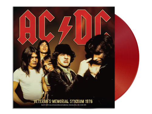 AC/DC - Veteran's Memorial Stadium 1978 (Red Vinyl LP) - uusi LP