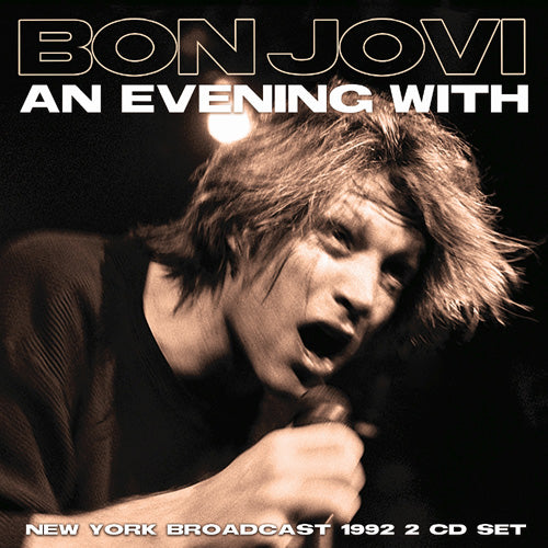 Bon Jovi - An Evening With (2 CD) Live Broadcast 1992 - uusi CD